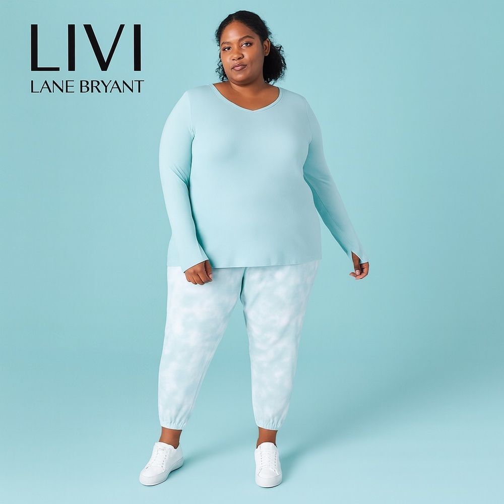 Livi Lane Bryant Tie Dye French Terry Joggers Sweatpants 26/28 26 28